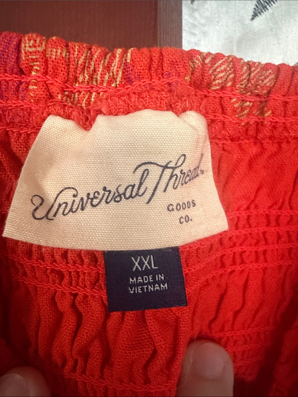 Universal Thread Orange Floral Smocked Sundress - Picture 5 of 6